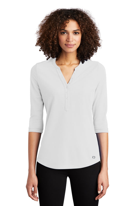 OGIO Women's Jewel Henley LOG104 - EMBROIDERED