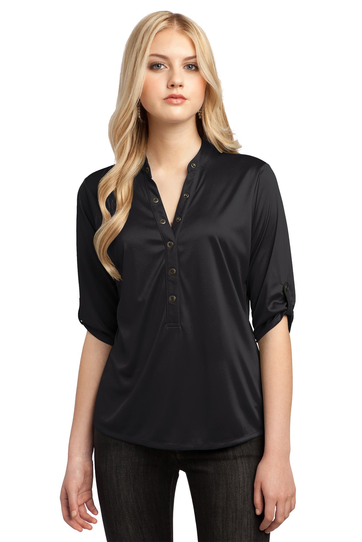 OGIO - Crush Henley. LOG111 - EMBROIDERED