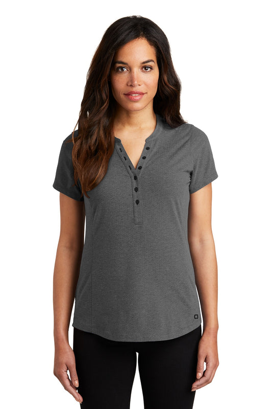 OGIO   Women's Tread Henley. LOG136 - EMBROIDERED