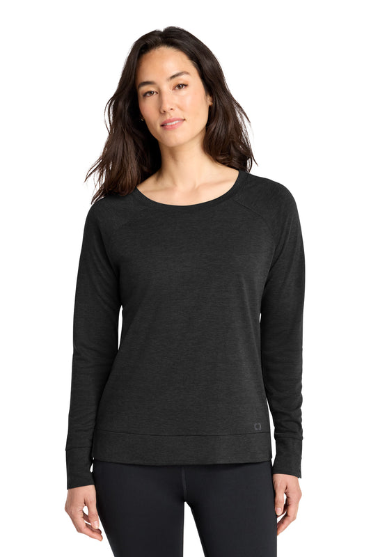 OGIO Women's Command Long Sleeve Scoop Neck LOG150 - EMBROIDERED
