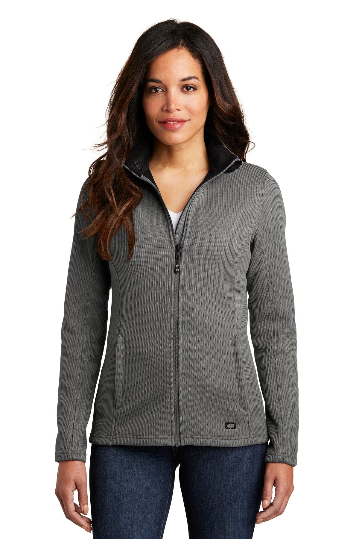 OGIO  Women's Grit Fleece Jacket. LOG727 - EMBROIDERED