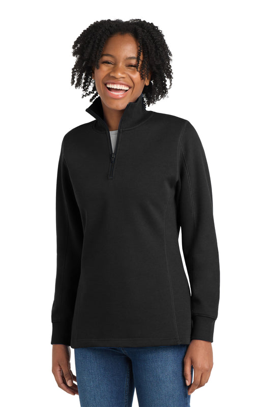 Sport-Tek Women's 1/4-Zip Sweatshirt. LST253 - EMBROIDERED