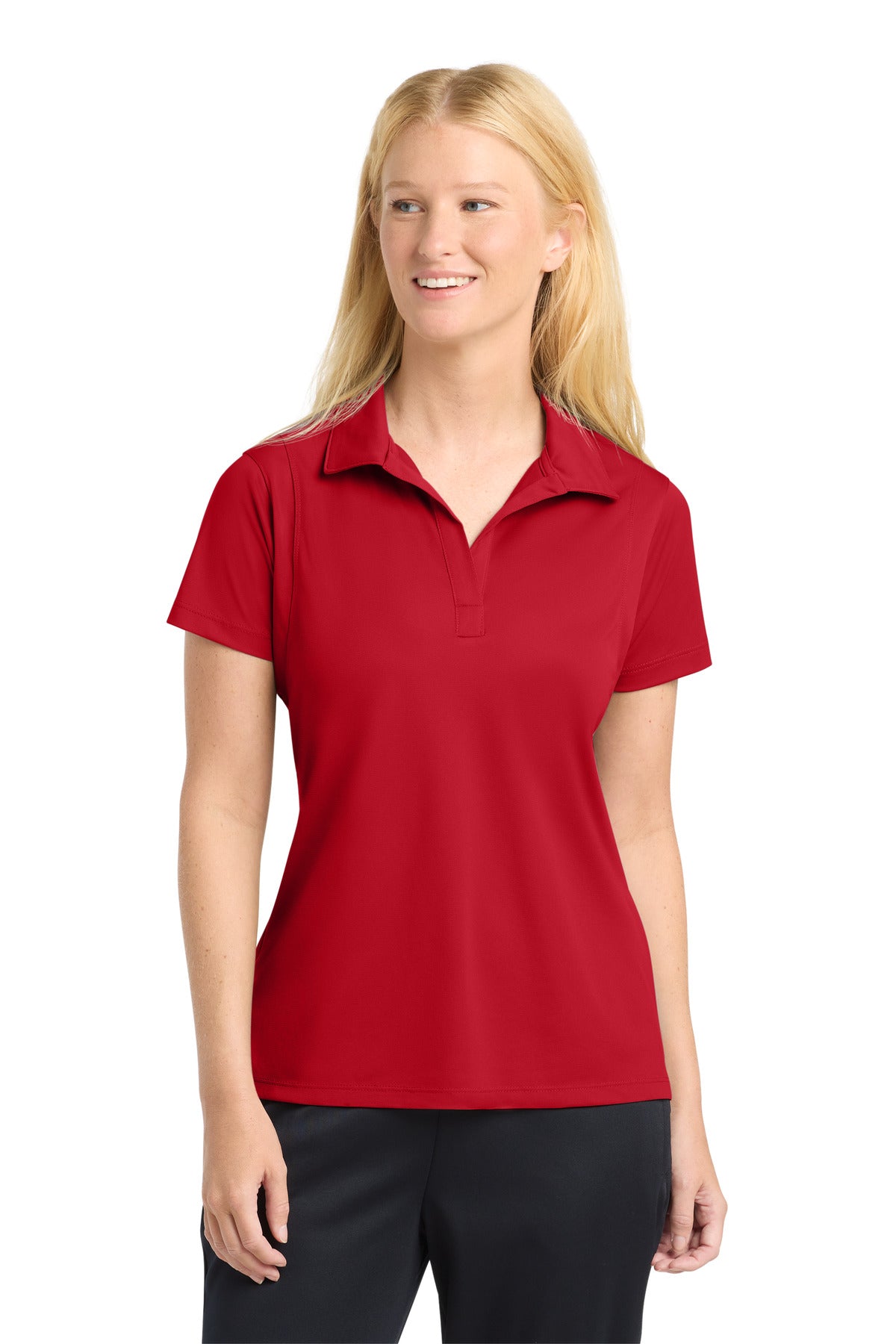 Sport-Tek Women's Micropique Sport-Wick Polo. LST650 - EMBROIDERED