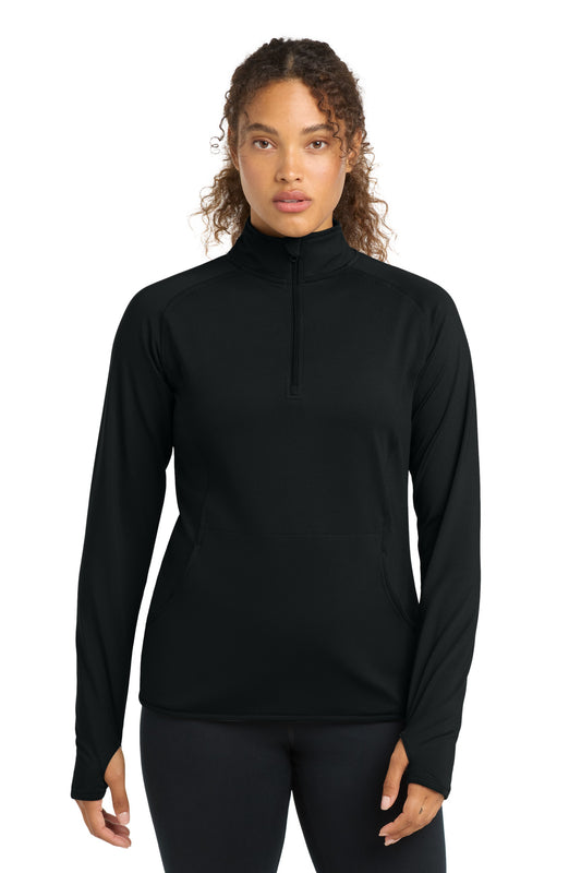Sport-Tek Women's Sport-Wick Stretch 1/4-Zip Pullover. LST850 - EMBROIDERED