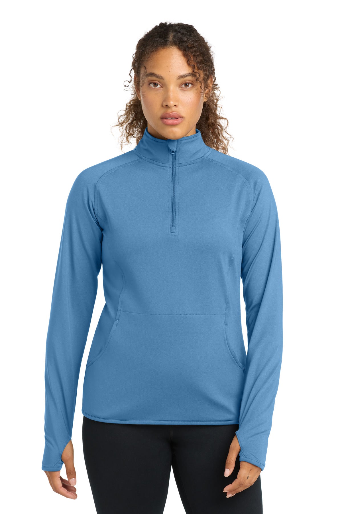 Sport-Tek Women's Sport-Wick Stretch 1/4-Zip Pullover. LST850 - EMBROIDERED