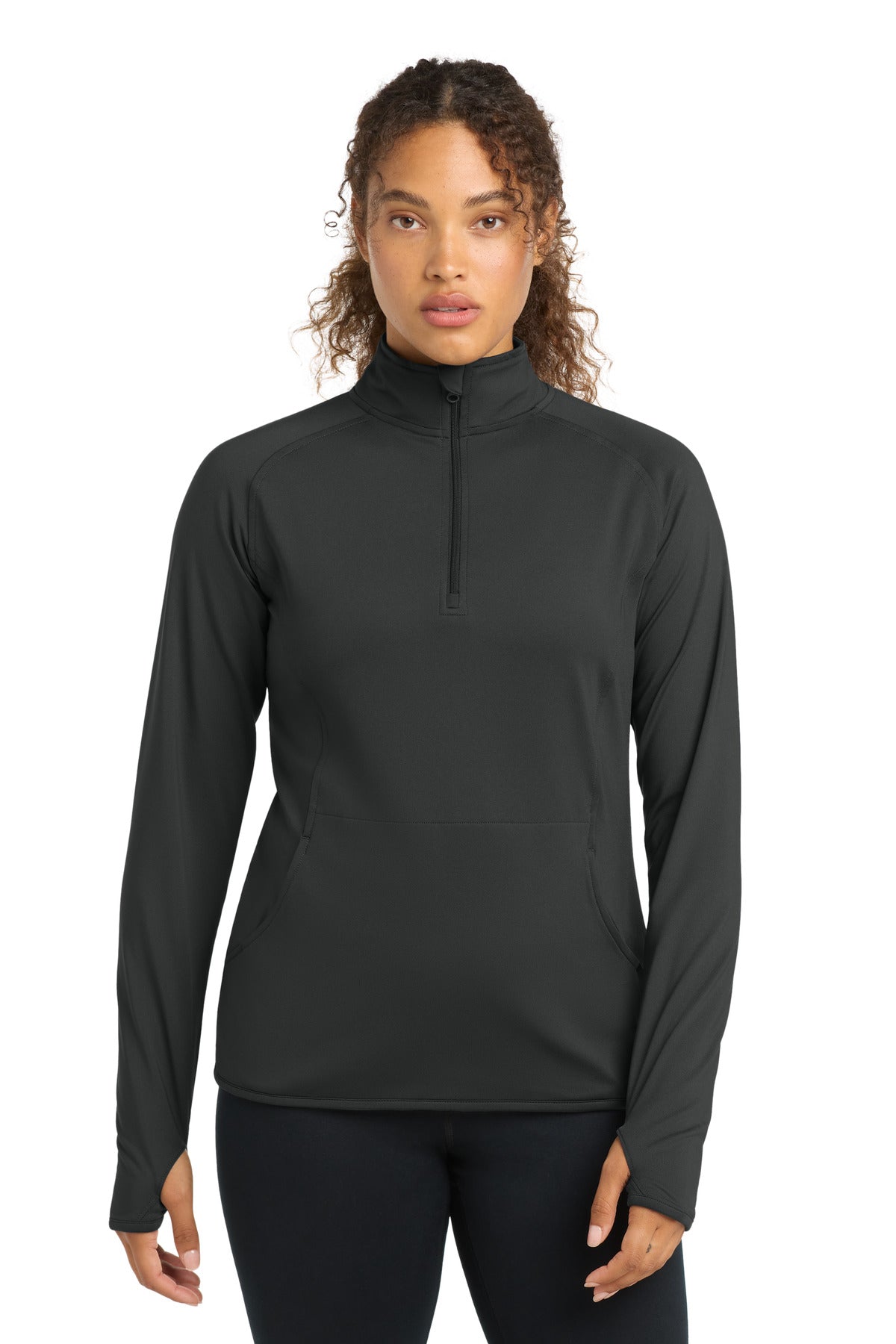 Sport-Tek Women's Sport-Wick Stretch 1/4-Zip Pullover. LST850 - EMBROIDERED