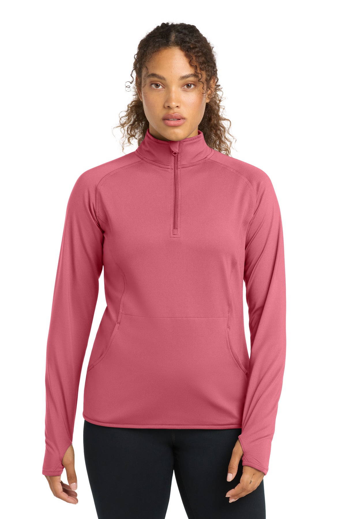Sport-Tek Women's Sport-Wick Stretch 1/4-Zip Pullover. LST850 - EMBROIDERED