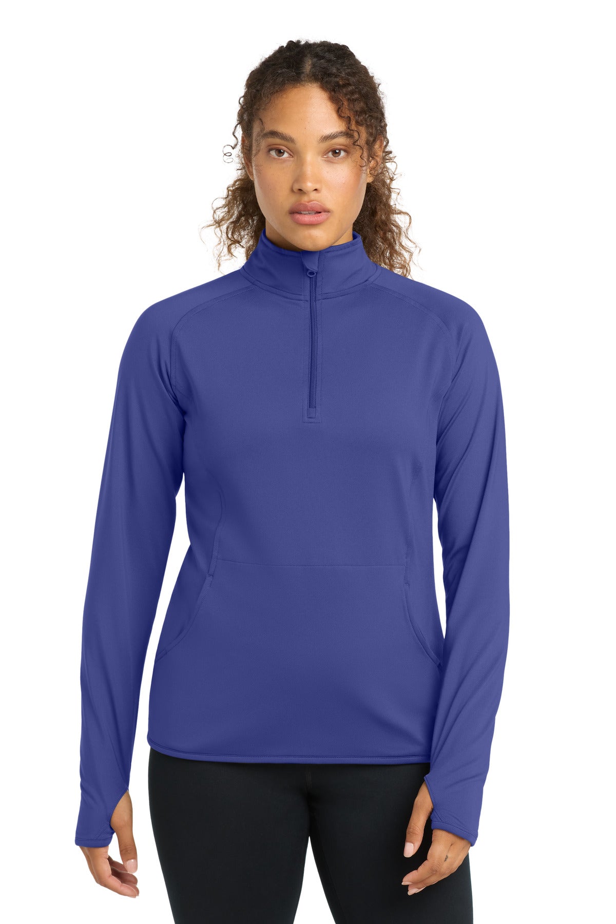 Sport-Tek Women's Sport-Wick Stretch 1/4-Zip Pullover. LST850 - EMBROIDERED