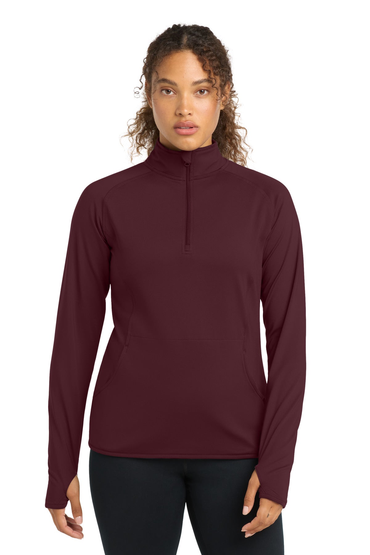 Sport-Tek Women's Sport-Wick Stretch 1/4-Zip Pullover. LST850 - EMBROIDERED