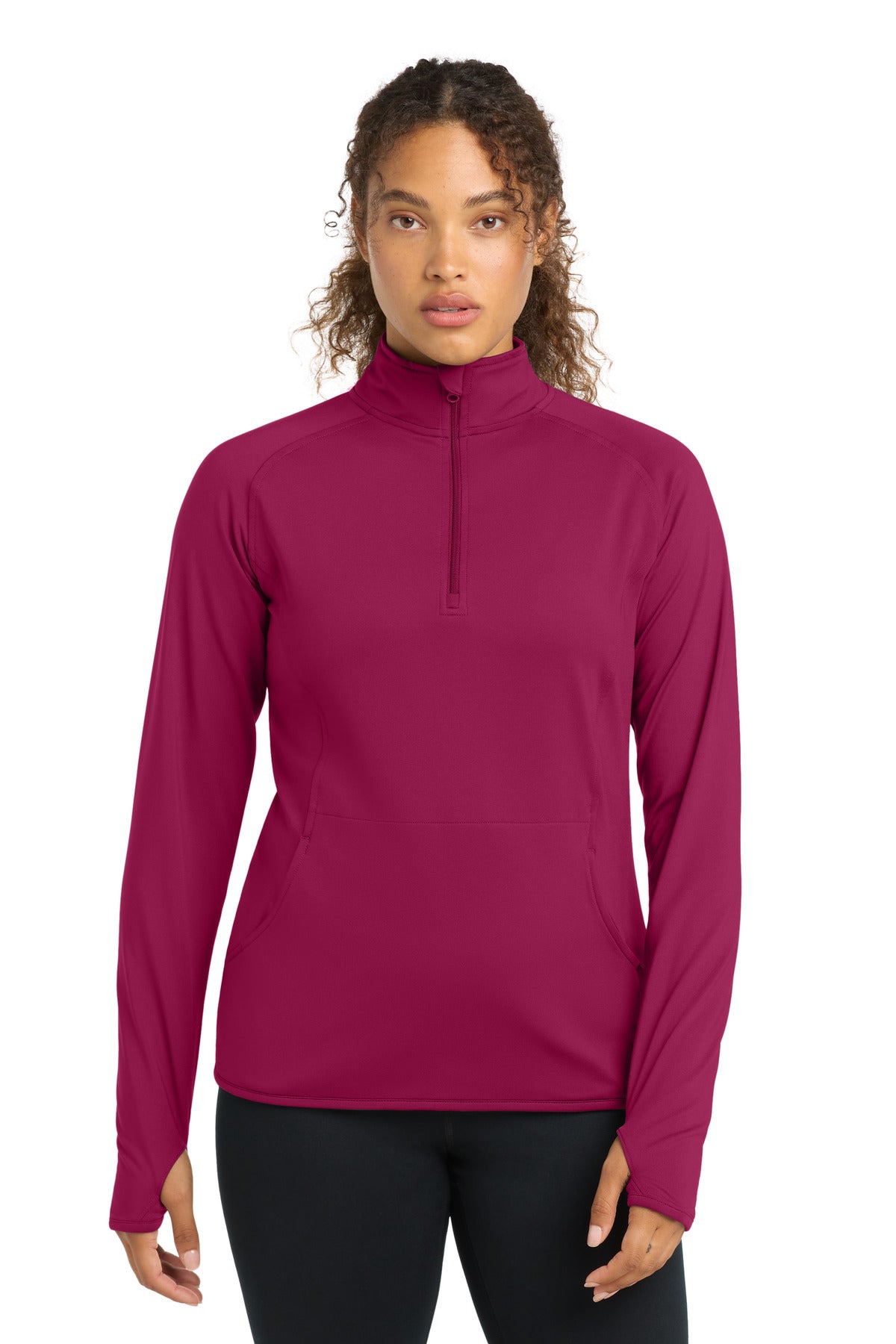 Sport-Tek Women's Sport-Wick Stretch 1/4-Zip Pullover. LST850 - EMBROIDERED