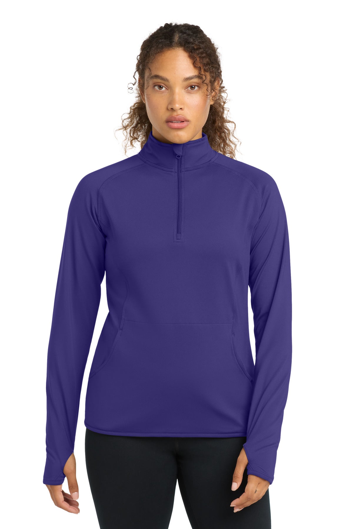 Sport-Tek Women's Sport-Wick Stretch 1/4-Zip Pullover. LST850 - EMBROIDERED