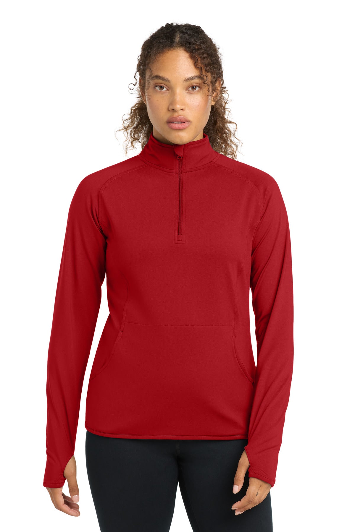 Sport-Tek Women's Sport-Wick Stretch 1/4-Zip Pullover. LST850 - EMBROIDERED