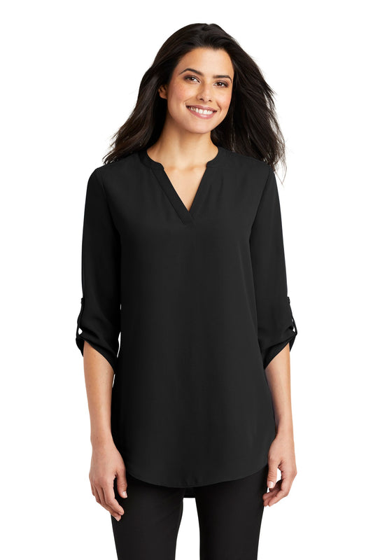 Port Authority Women's 3/4-Sleeve Tunic Blouse. LW701 - EMBROIDERED