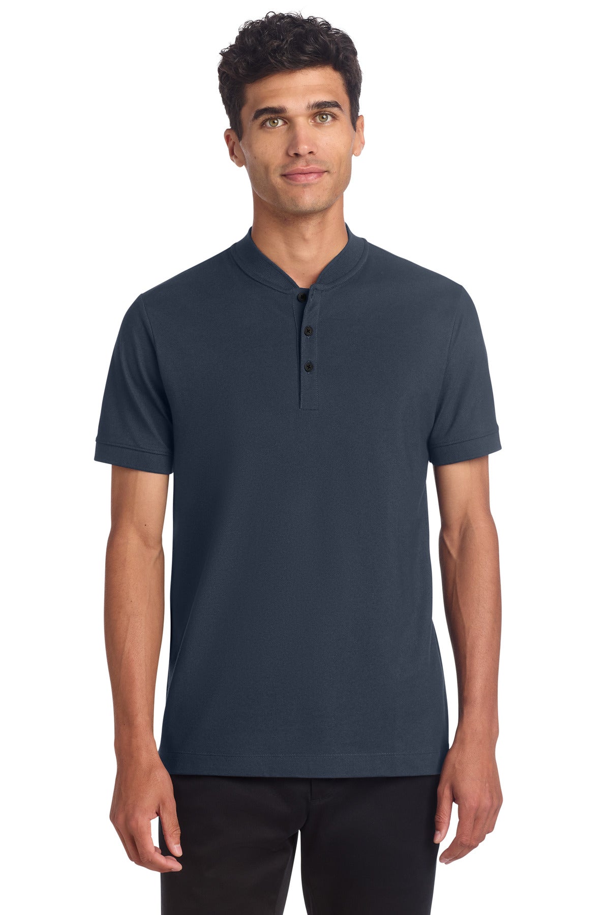 Mercer+Mettle Stretch Pique Henley MM1008