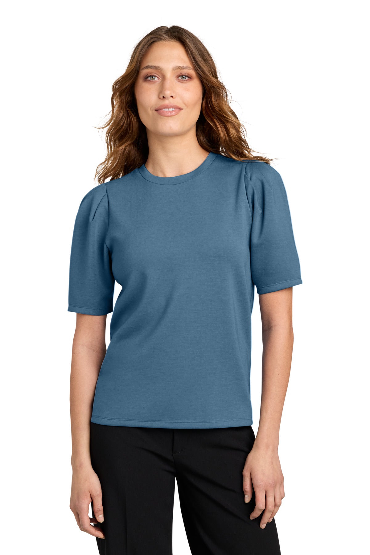 Mercer+Mettle Women's Short Sleeve Lite Spacer Top MM1041 - EMBROIDERED
