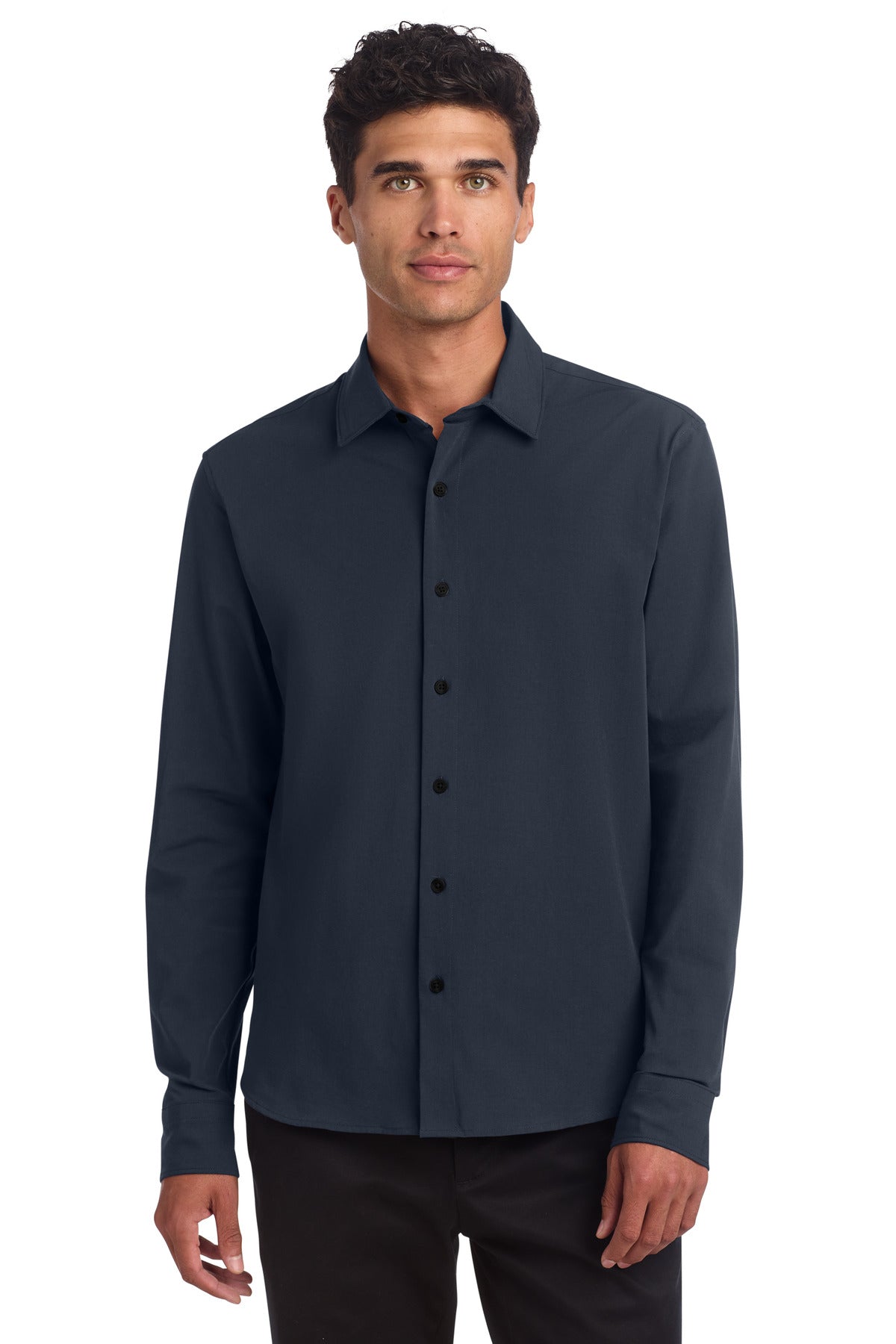 Mercer+Mettle Long Sleeve Stretch Woven Shirt MM2000 - EMBROIDERED