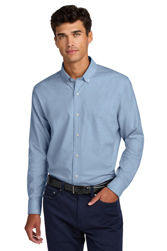 Mercer+Mettle Long Sleeve Modern Oxford Shirt MM2002 - EMBROIDERED