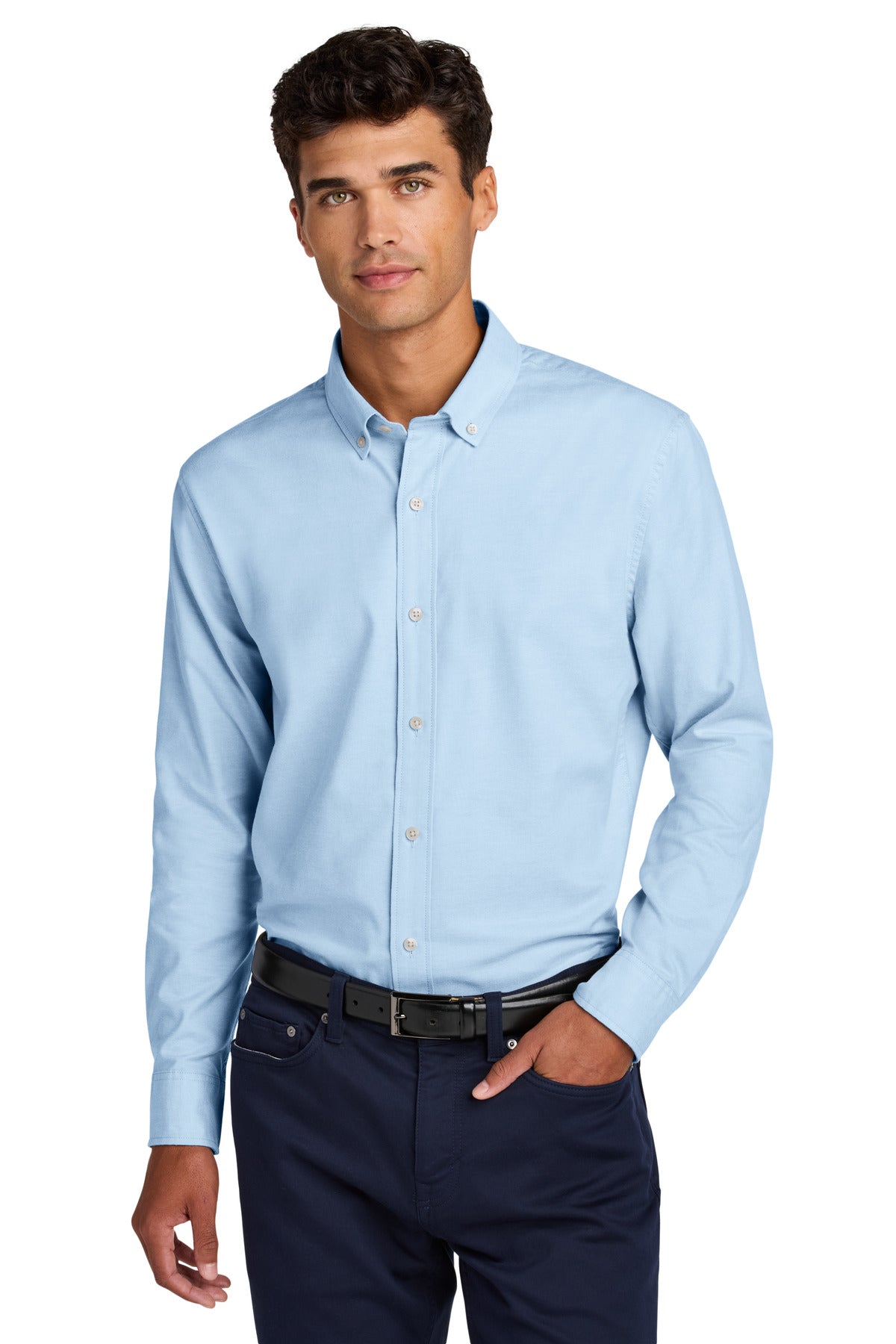 Mercer+Mettle Long Sleeve Modern Oxford Shirt MM2002 - EMBROIDERED