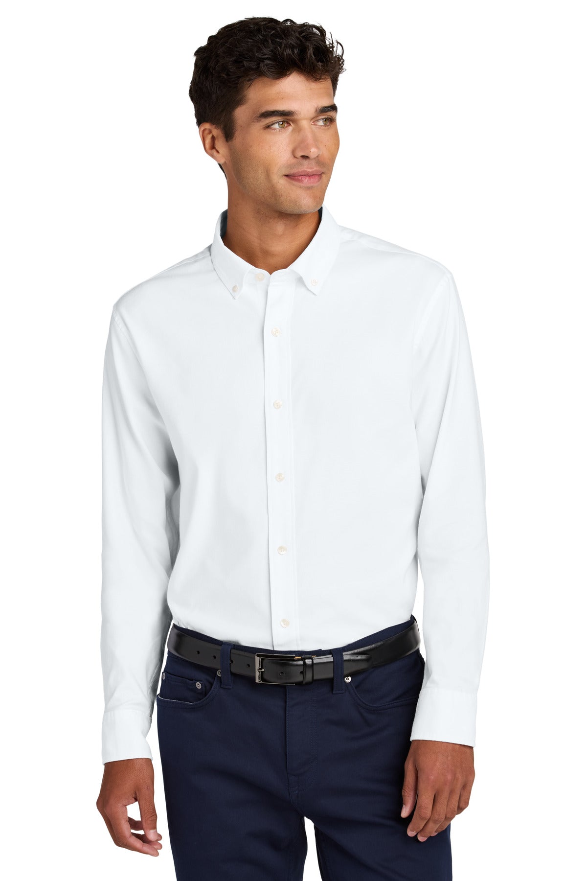 Mercer+Mettle Long Sleeve Modern Oxford Shirt MM2002 - EMBROIDERED