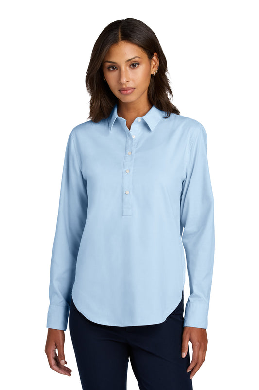 Mercer+Mettle Women's Long Sleeve Modern Oxford Shirt MM2003 - EMBROIDERED