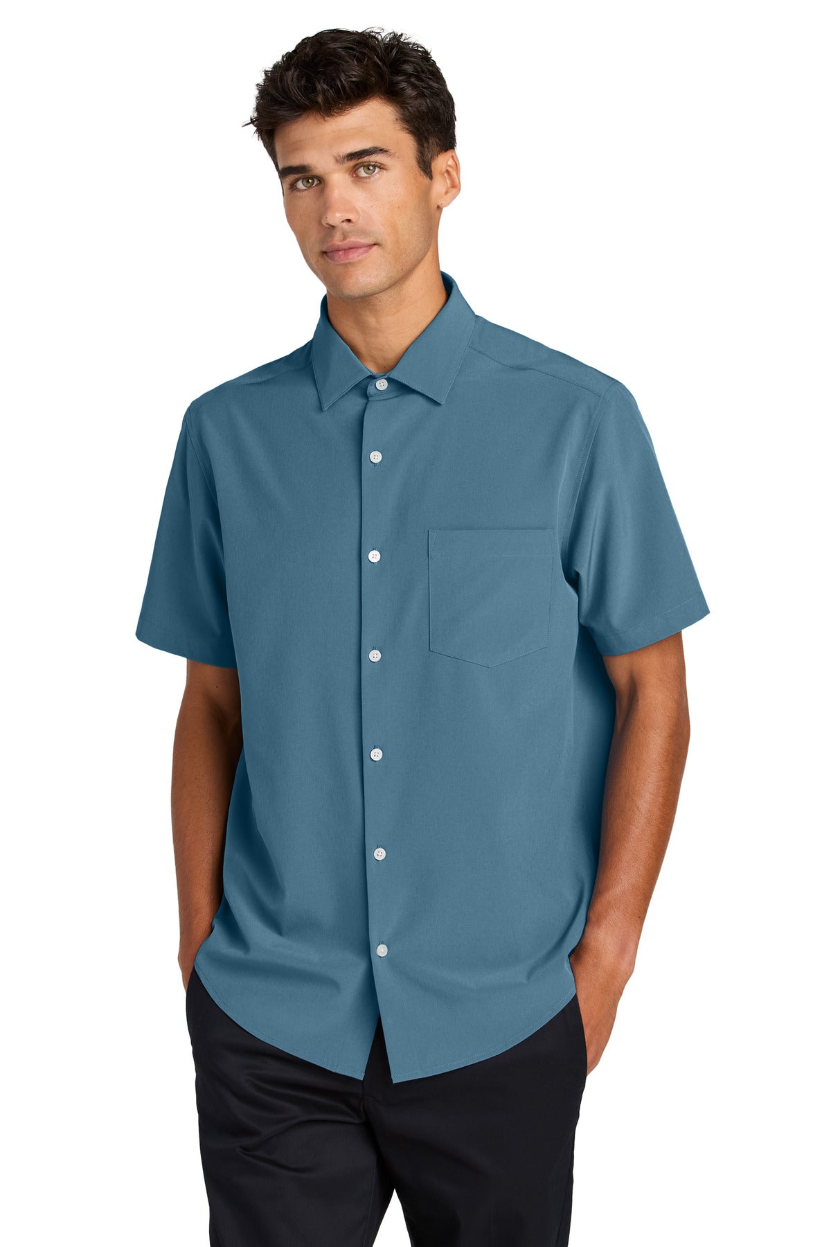 Mercer+Mettle Short Sleeve UV Capital Tech Shirt MM2006 - EMBROIDERED