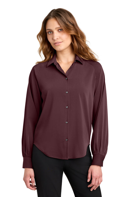 Mercer+Mettle Women's Long Sleeve Buttery Soft Blouse MM2017 - EMBROIDERED