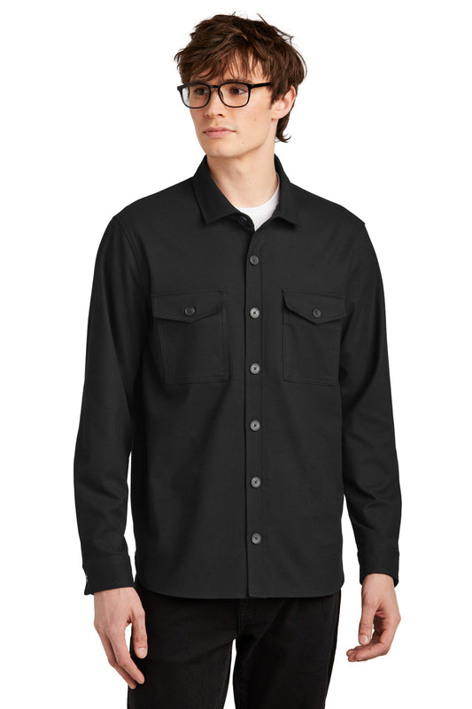 Mercer+Mettle Long Sleeve Twill Overshirt MM2020 - EMBROIDERED