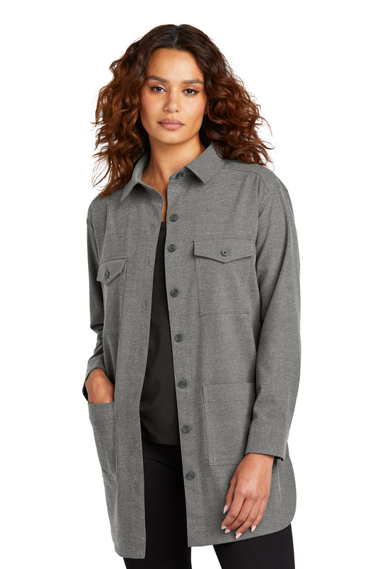 Mercer+Mettle Women's Long Sleeve Twill Overshirt MM2021 - EMBROIDERED