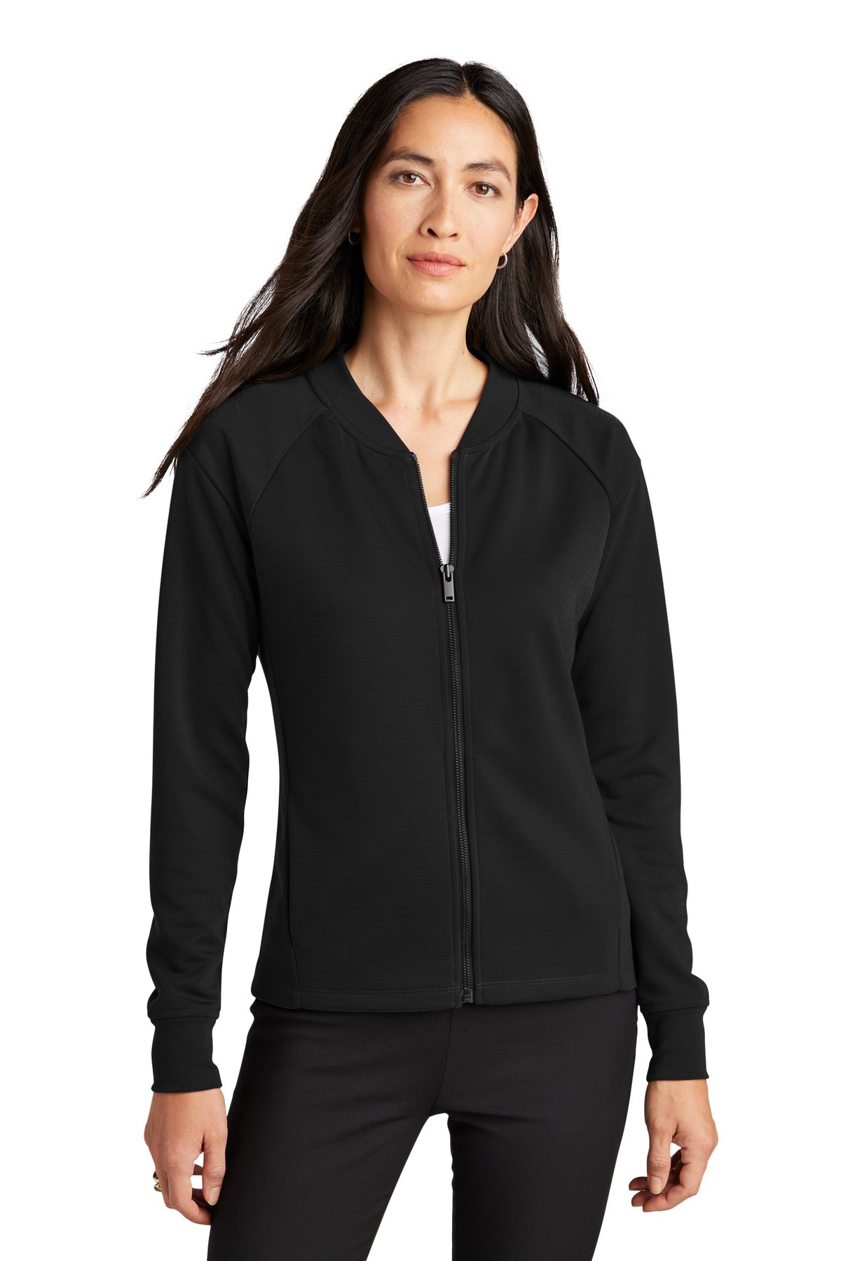 Mercer+Mettle Women's Double-Knit Bomber MM3001 - EMBROIDERED