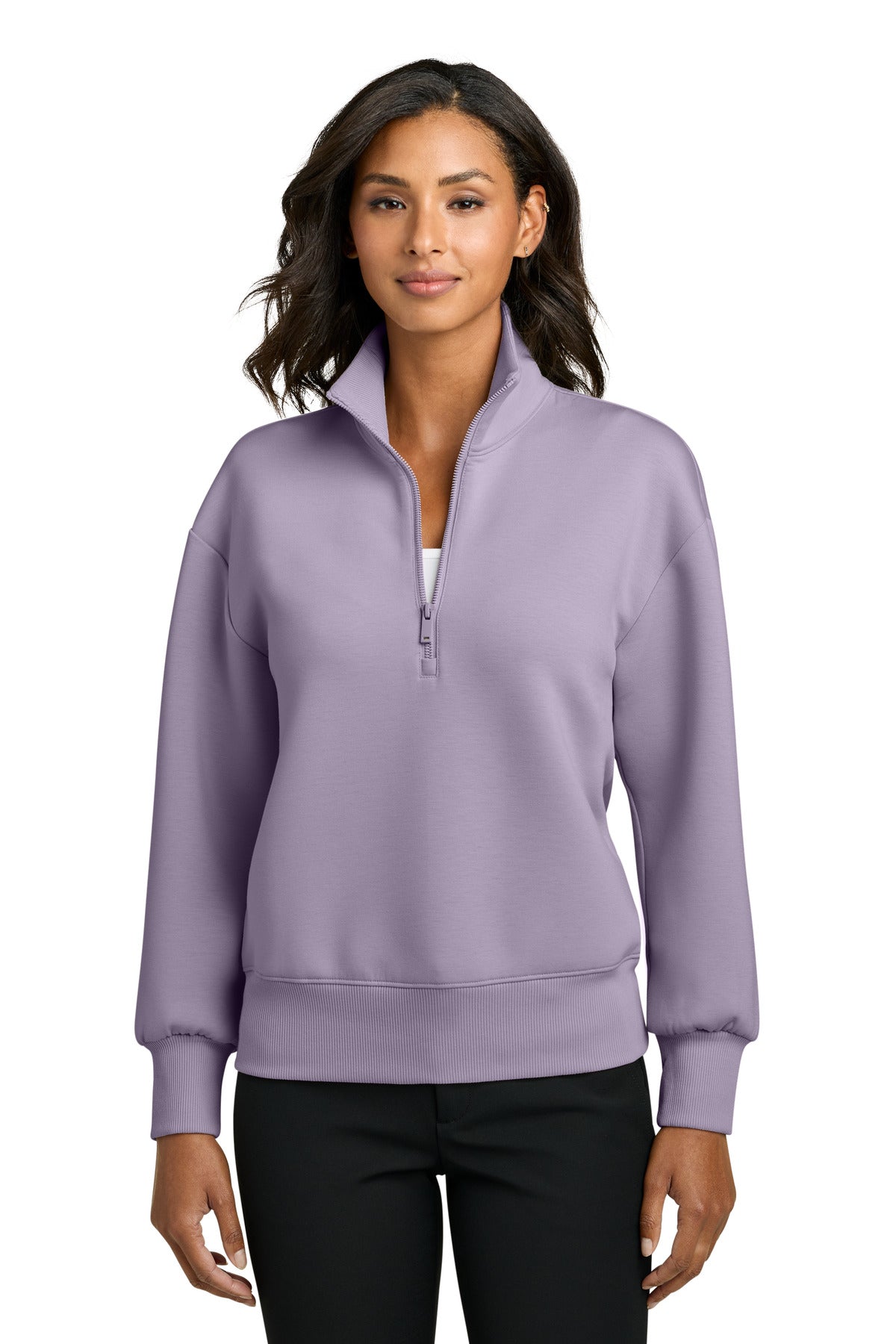 Mercer+Mettle Women's Soft Spacer 1/4-Zip MM3101 - EMBROIDERED