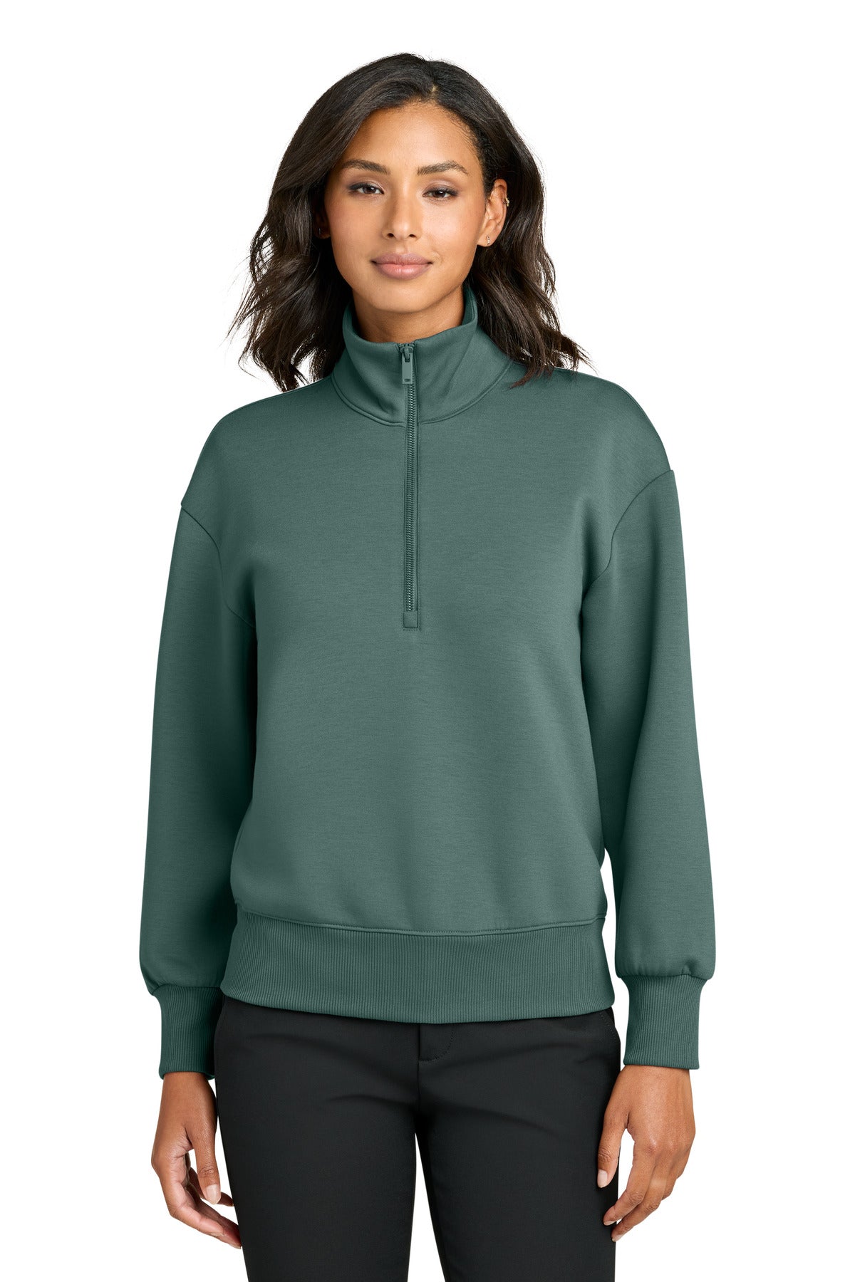 Mercer+Mettle Women's Soft Spacer 1/4-Zip MM3101 - EMBROIDERED