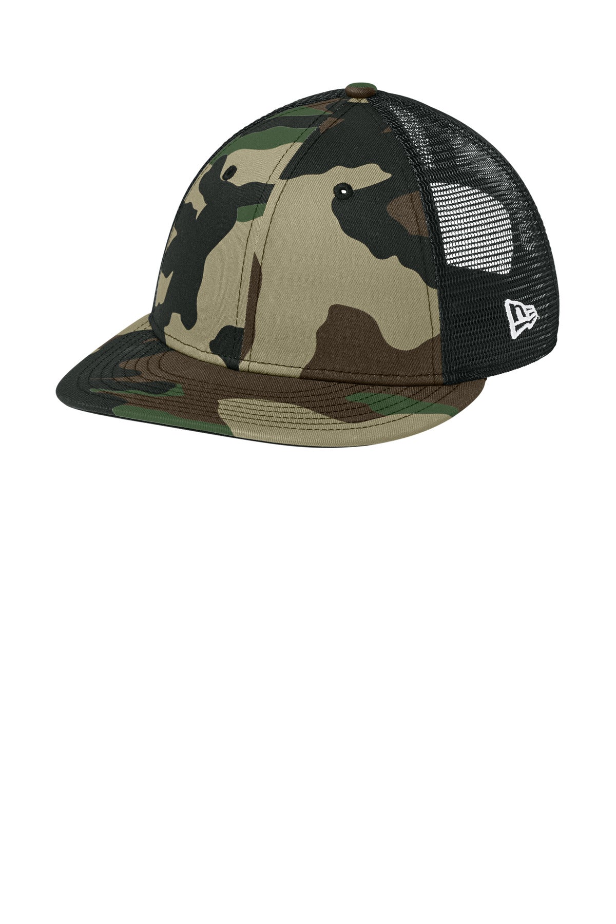 New Era   Snapback Low Profile Trucker Cap   NE207 - EMBROIDERED