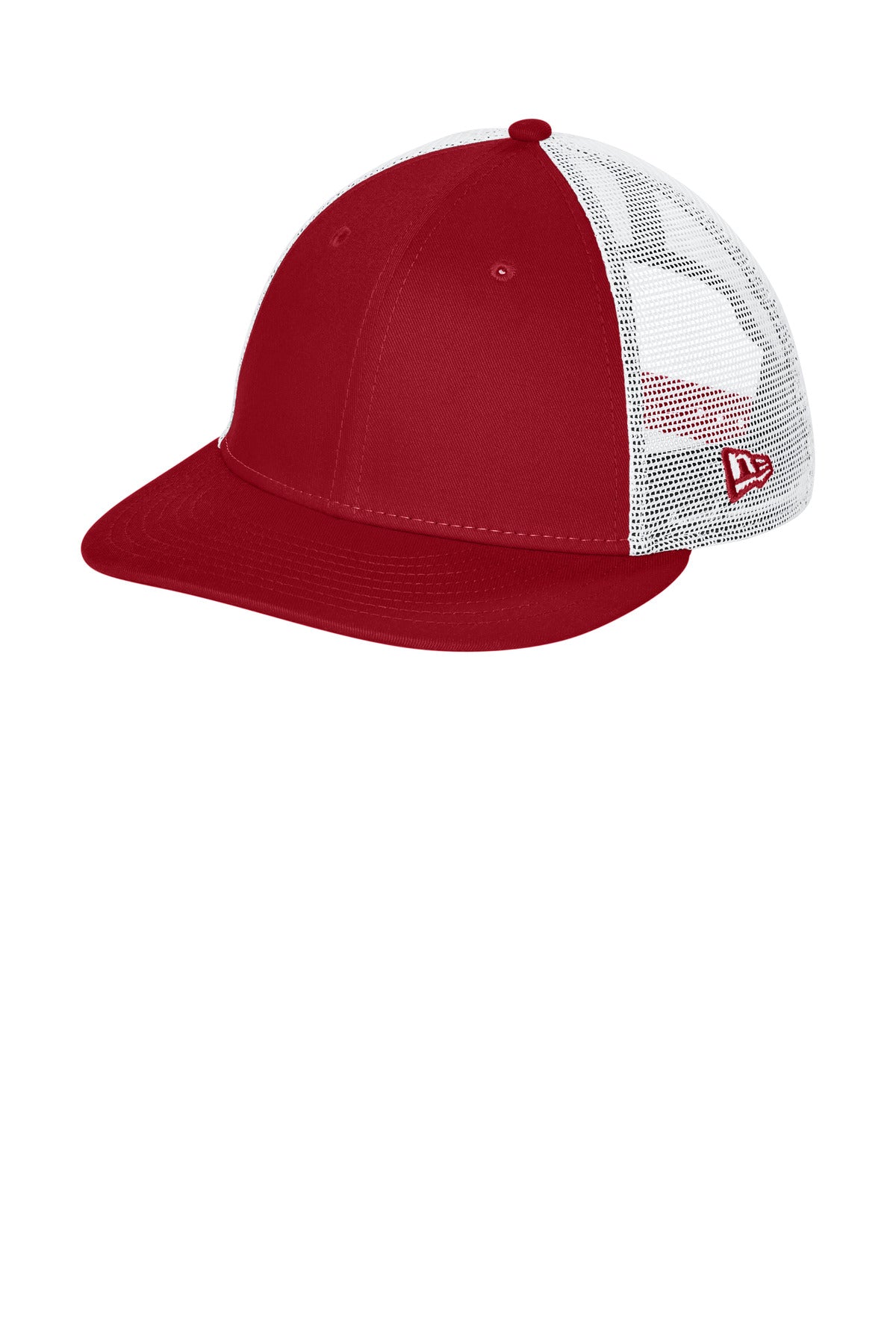 New Era   Snapback Low Profile Trucker Cap   NE207 - EMBROIDERED
