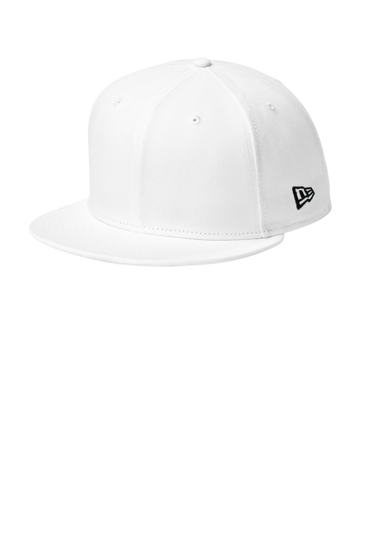 New Era Standard Fit Flat Bill Snapback Cap NE4020 - EMBROIDERED