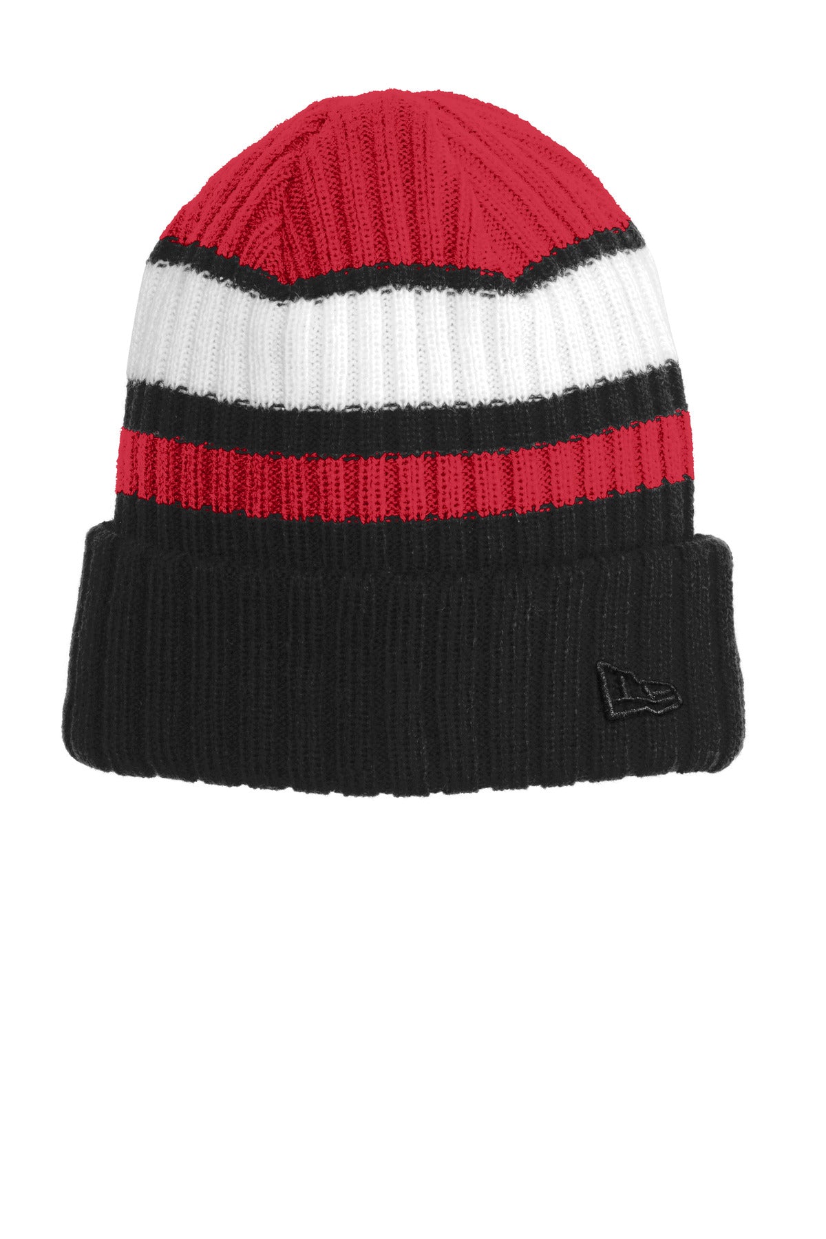 New Era Ribbed Tailgate Beanie. NE903 - EMBROIDERED