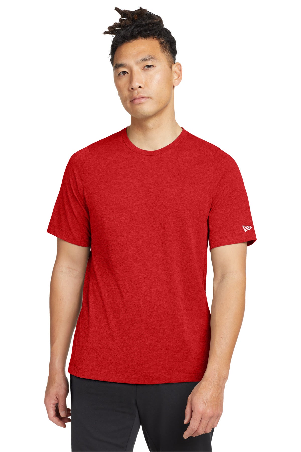 New Era  Series Performance Crew Tee. NEA200 - EMBROIDERED