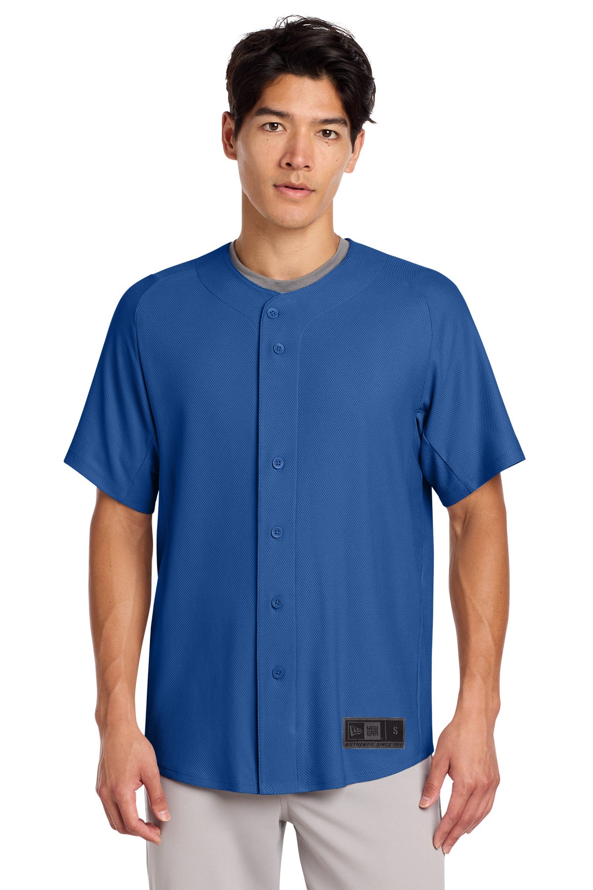 New Era Diamond Era Full-Button Jersey. NEA220