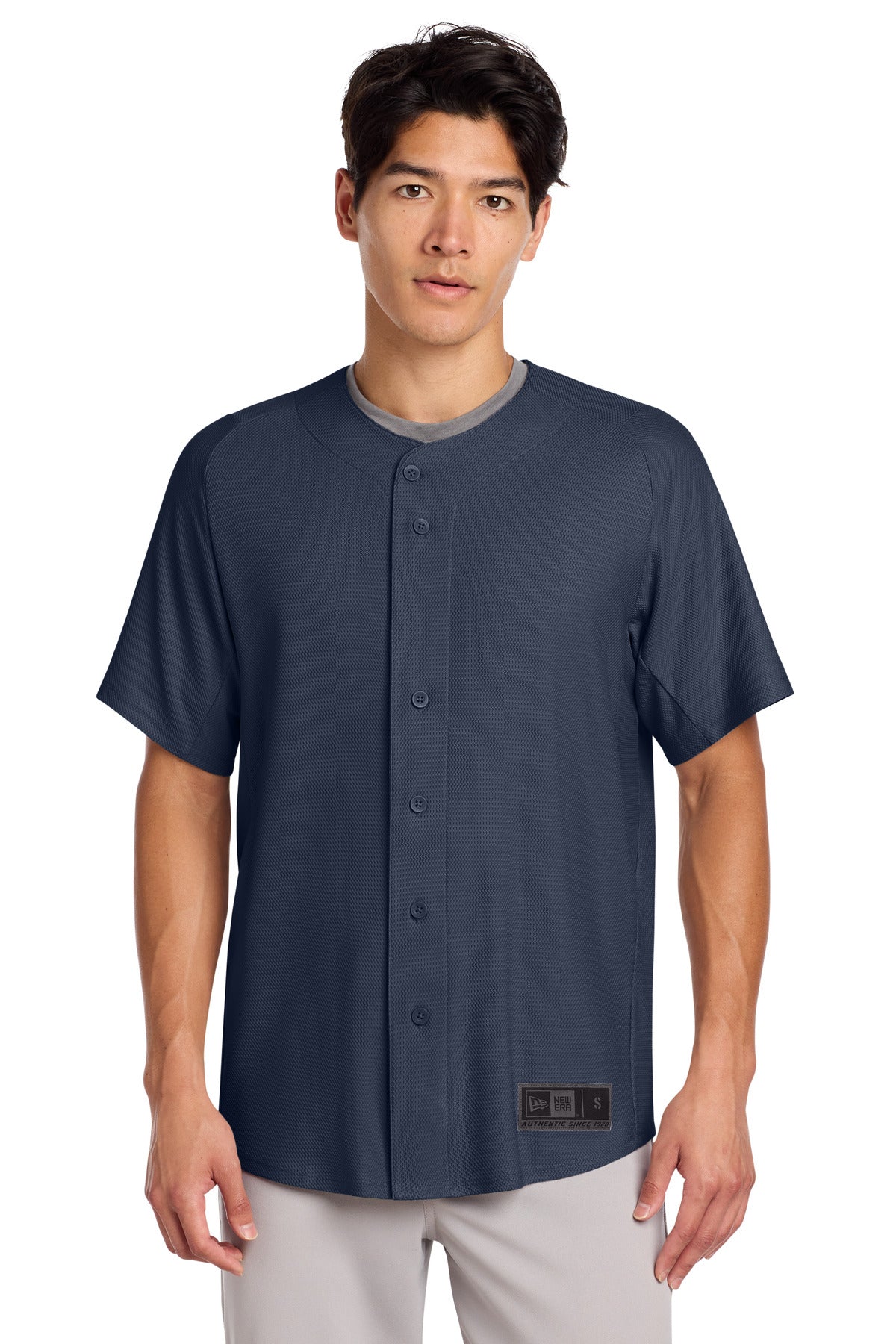 New Era Diamond Era Full-Button Jersey. NEA220