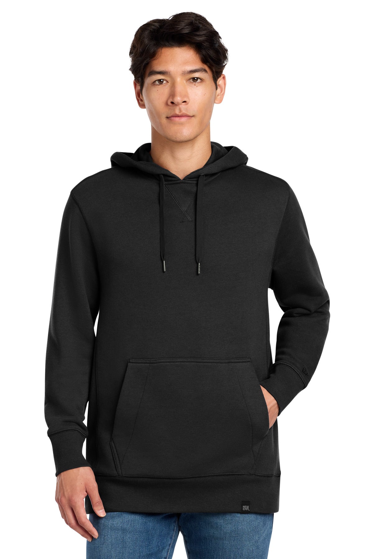 New Era  French Terry Pullover Hoodie. NEA500 - EMBROIDERED