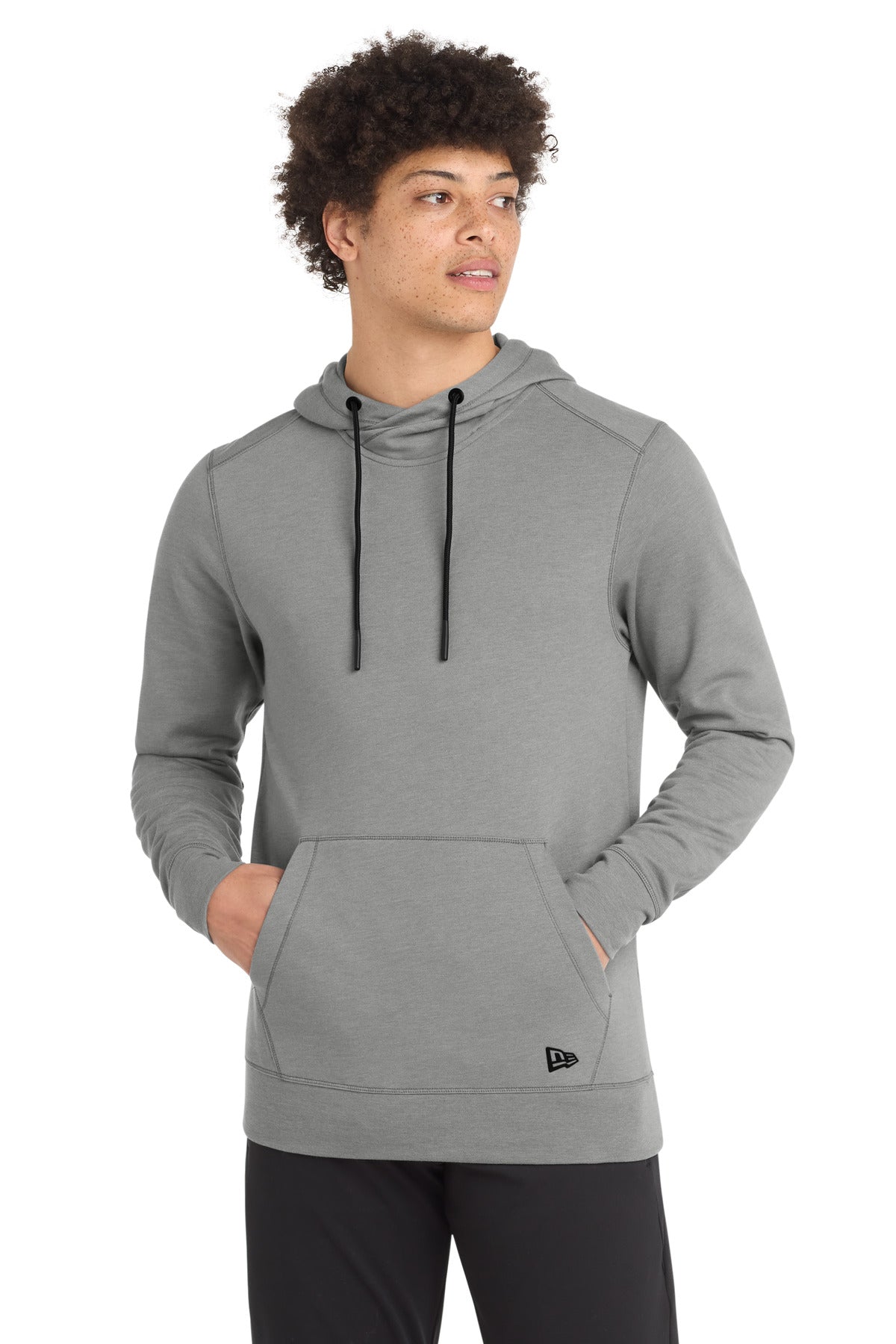 New Era  Tri-Blend Fleece Pullover Hoodie. NEA510 - EMBROIDERED