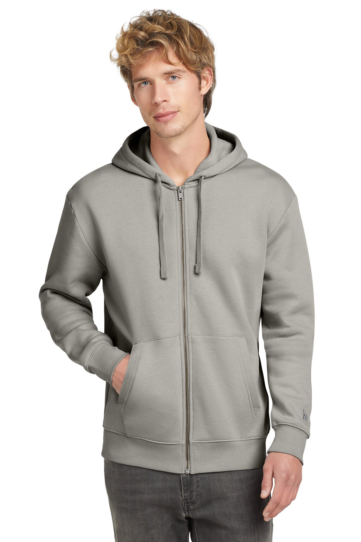 New Era Heritage Fleece Full-Zip Hoodie NEA526 - EMBROIDERED