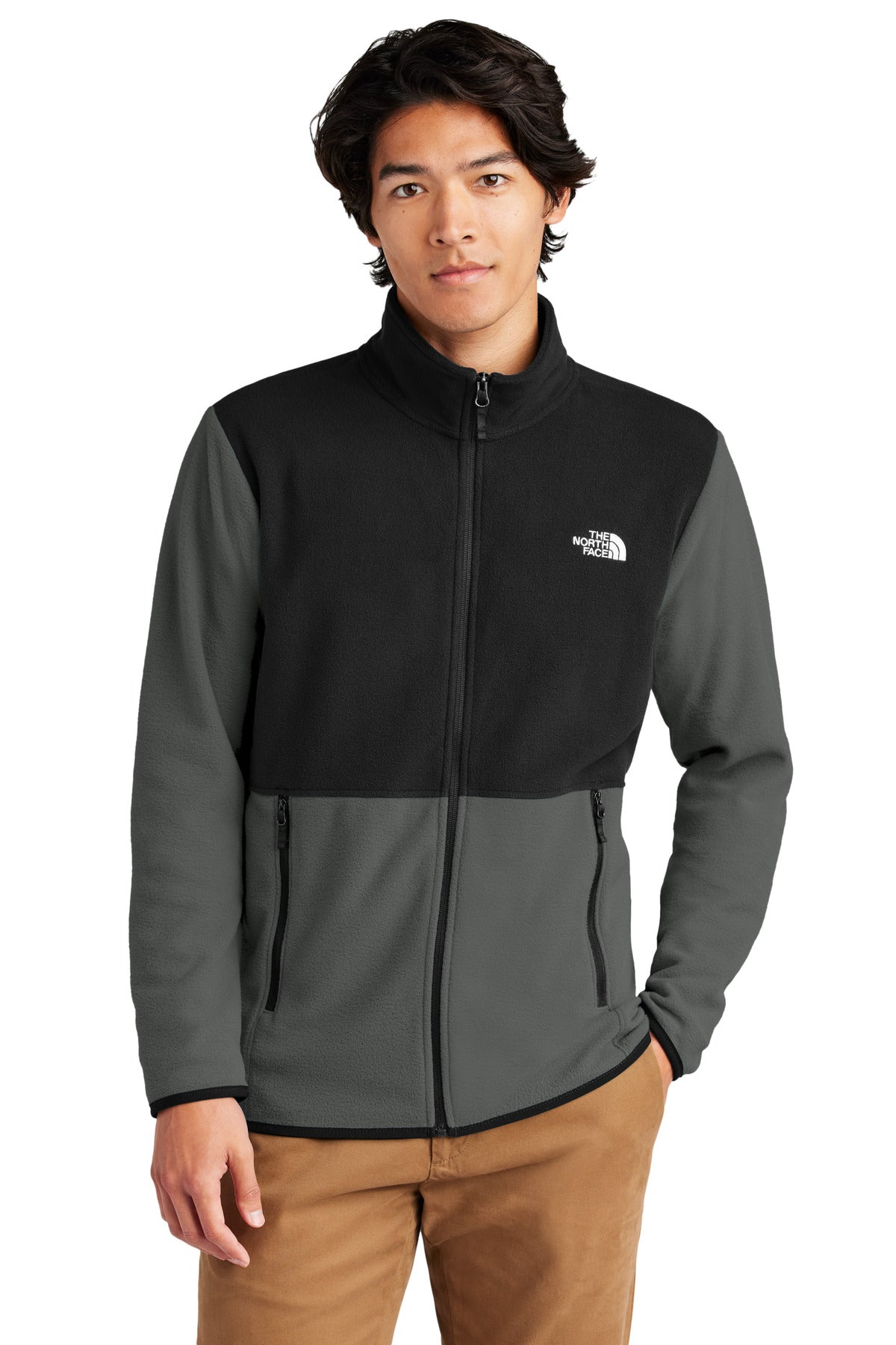 The North Face Glacier Full-Zip Fleece Jacket NF0A7V4J - EMBROIDERED