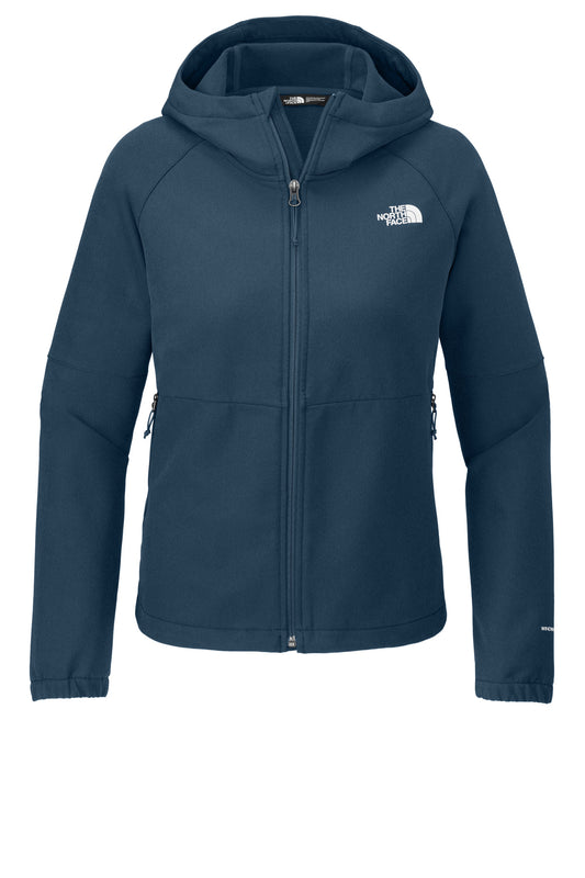The North Face Women's Barr Lake Hooded Soft Shell Jacket NF0A8BUE - EMBROIDERED