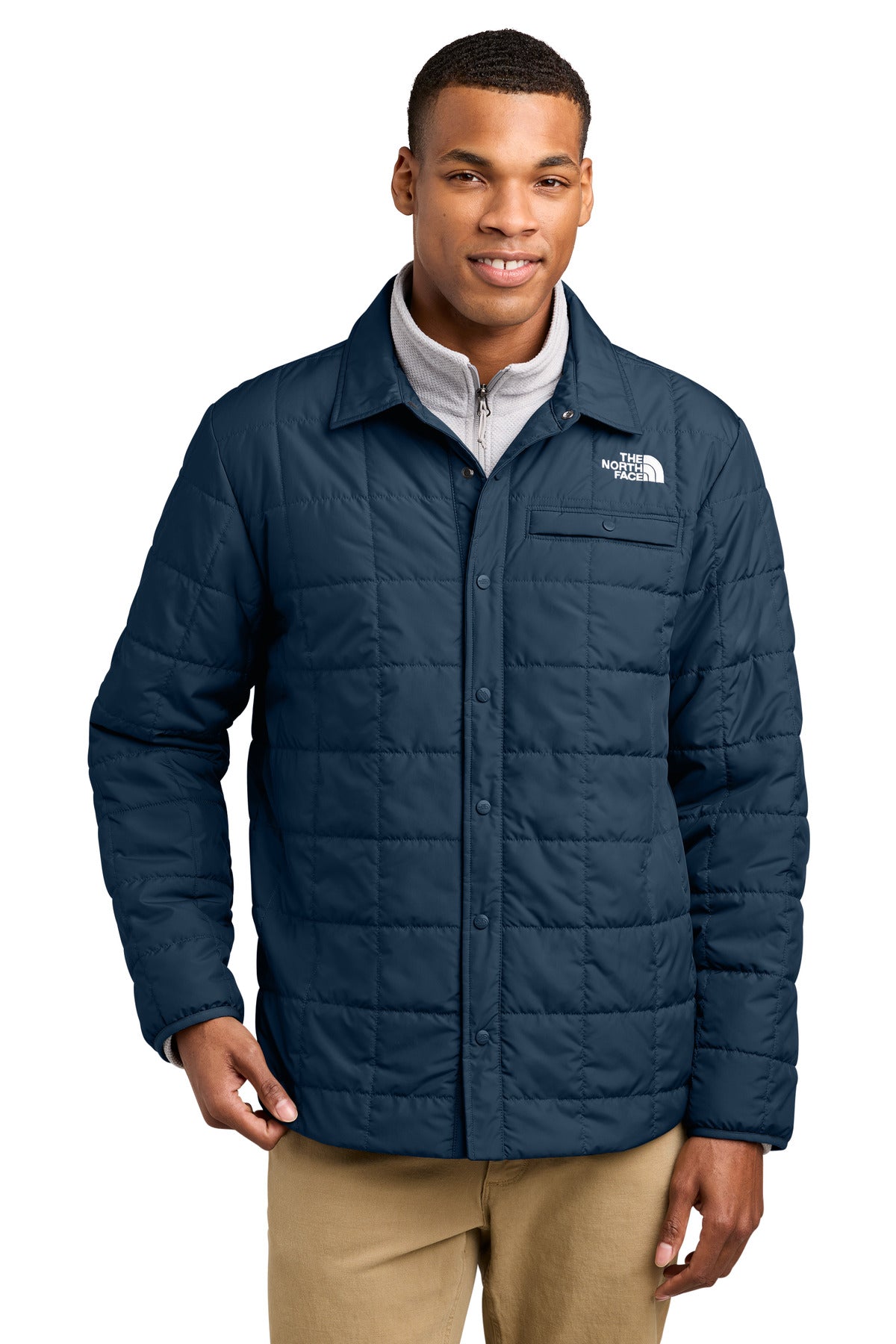 The North Face Iron Drift Quilted Shirt Jacket NF0A8JEX - EMBROIDERED