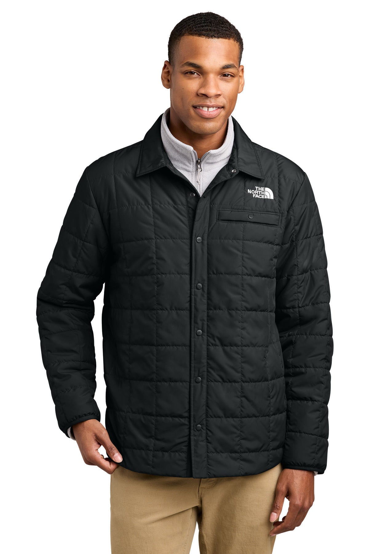 The North Face Iron Drift Quilted Shirt Jacket NF0A8JEX - EMBROIDERED