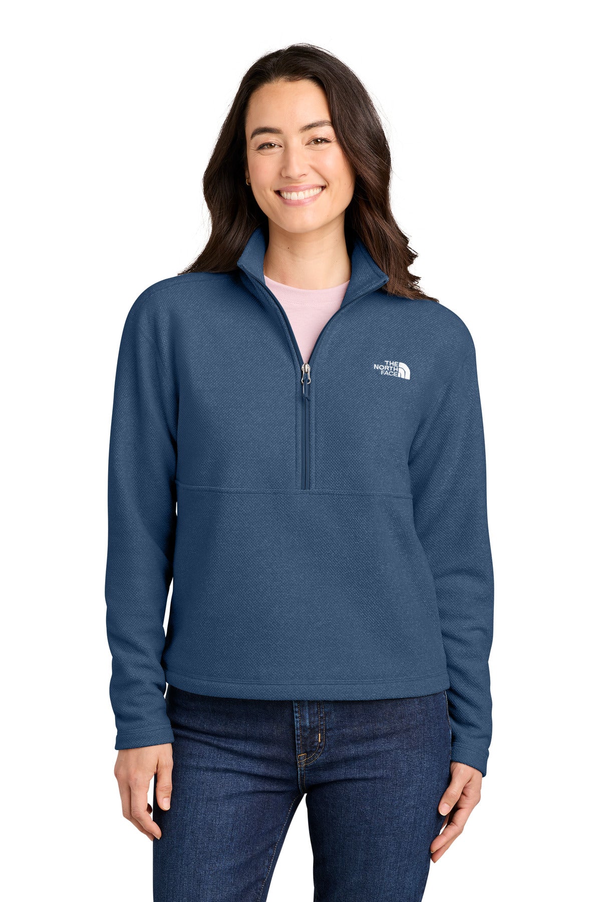 The North Face Women's Textured Pine Grove 1/2-Zip NF0A8JF7 - EMBROIDERED