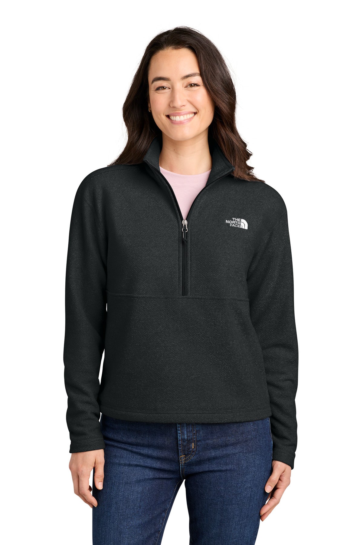 The North Face Women's Textured Pine Grove 1/2-Zip NF0A8JF7 - EMBROIDERED