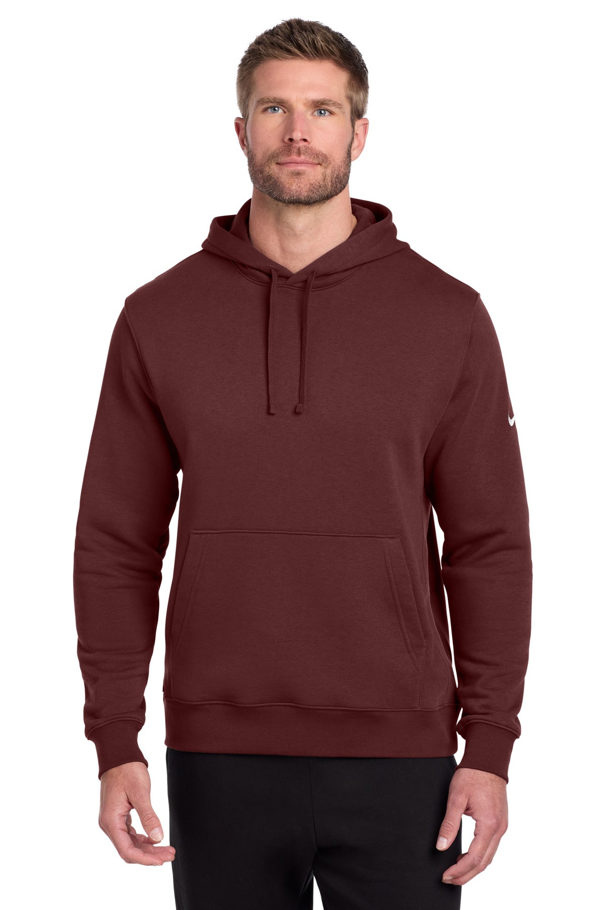 Nike Club Fleece Sleeve Swoosh Pullover Hoodie NKDR1499 - EMBROIDERED