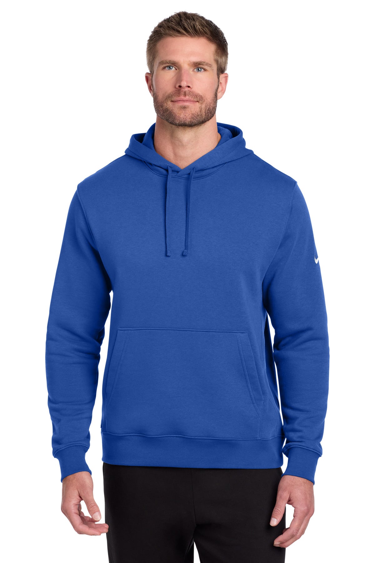 Nike Club Fleece Sleeve Swoosh Pullover Hoodie NKDR1499 - EMBROIDERED