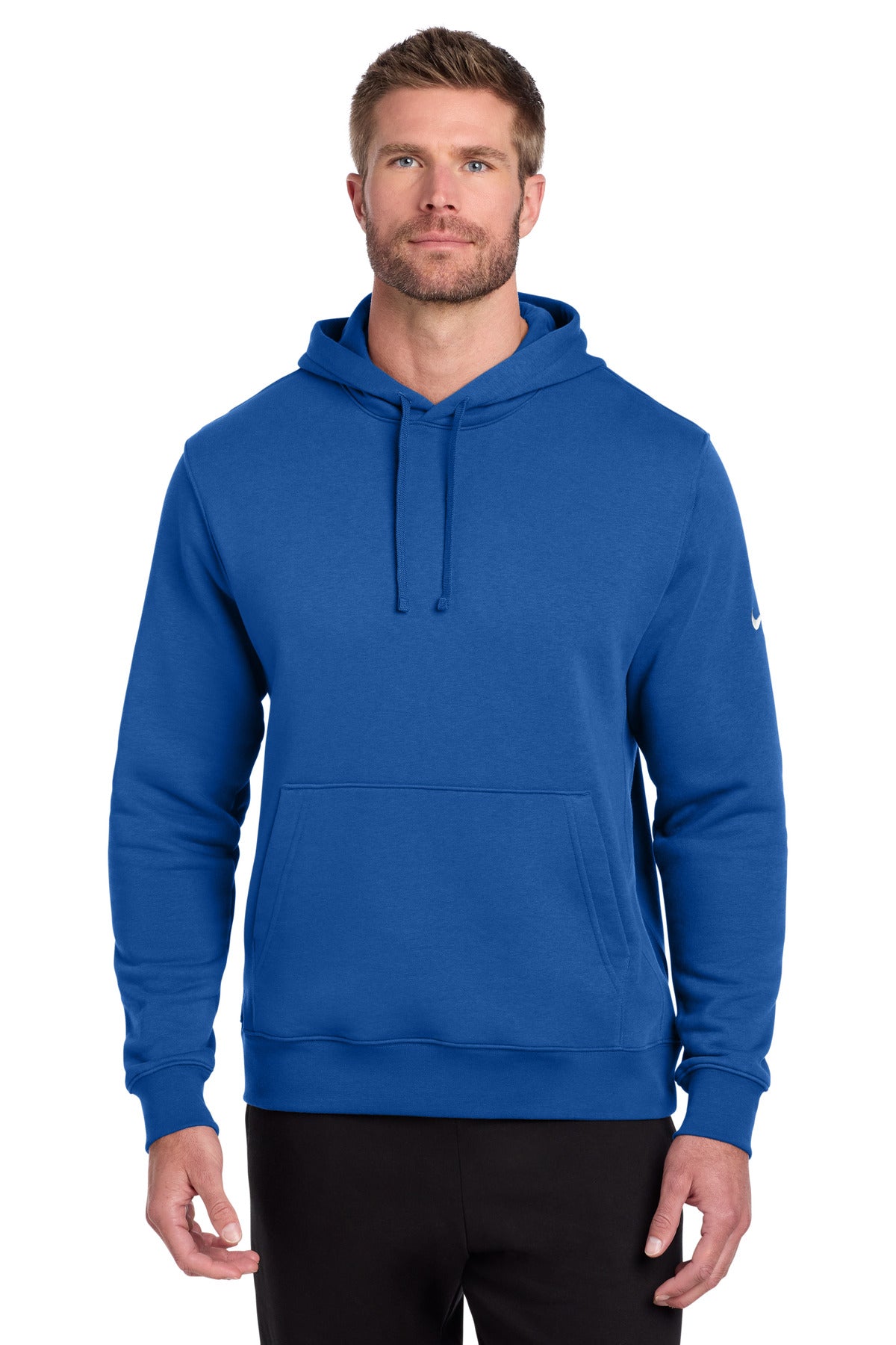 Nike Club Fleece Sleeve Swoosh Pullover Hoodie NKDR1499 - EMBROIDERED
